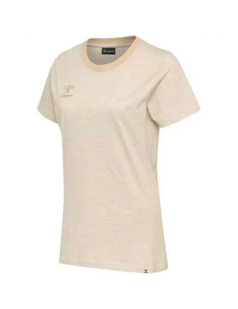 Tee-Shirt Femme Move Hummel Crème