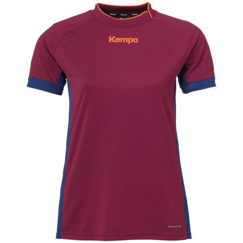 Maillot Prime Kempa femme rouge profond