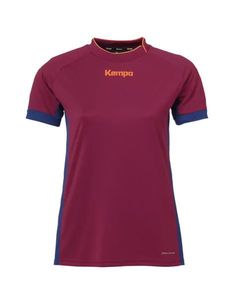 Maillot Prime Kempa femme rouge profond