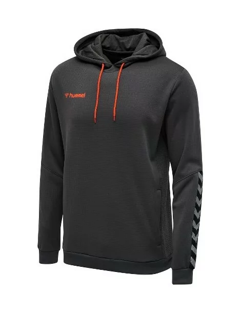 Sweat Hmlauthentic poly hoodie Hummel | gris/orange