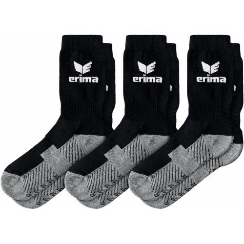 Lot de 3 paires de chaussettes Erima Noir | Le spécialiste handball espace-handball.com