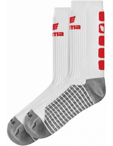 Chaussettes Classic 5-C Erima Blanc/Rouge