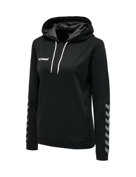 Sweat Hmlauthentic poly hoodie Femme Hummel | noir