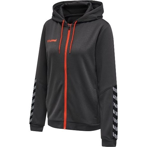 Veste Hmlauthentic hoodie Femme Hummel | gris/orange