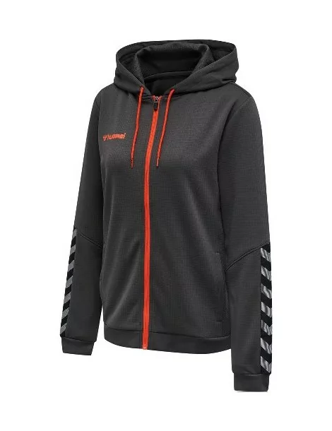 Veste Hmlauthentic hoodie Femme Hummel | gris/orange