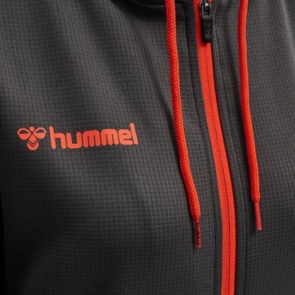 Veste Hmlauthentic hoodie Femme Hummel | gris/orange