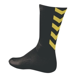 Chaussettes Indoor Noir/Jaune Hummel - Espace-Handball.com