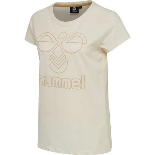 T-Shirt Senga Femme Hummel Beige | Le spécialiste handball espace-handball.com