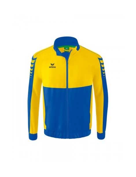 Veste Six Wings Erima Junior Bleue/Jaune - Espace-Handball.com