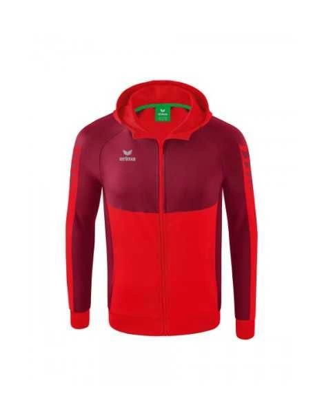 Veste Six Wings à Capuche Erima Junior Rouge/Bordeaux - Espace-Handball.com