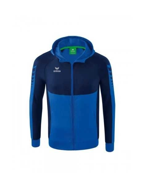 Veste Six Wings à Capuche Erima Junior Bleue - Espace-Handball.com