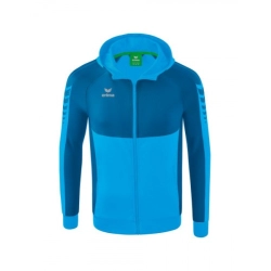 Veste Six Wings à Capuche Erima Junior Bleu clair - Espace-Handball.com