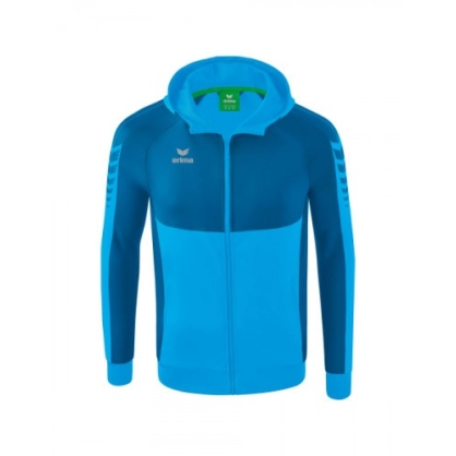 Veste Six Wings à Capuche Erima Junior Bleu clair - Espace-Handball.com