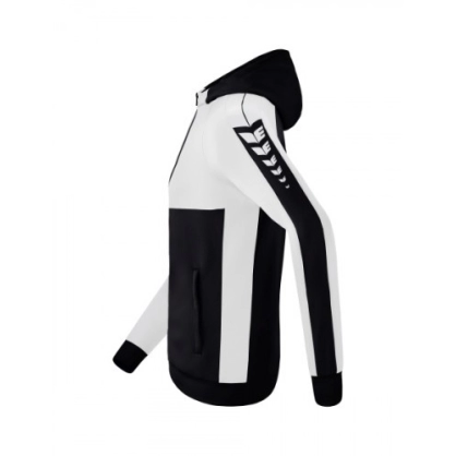 Veste Six Wings à Capuche Erima Junior Noir/Blanc - Espace-Handball.com