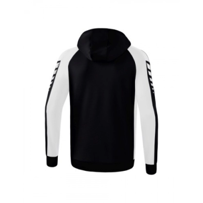 Veste Six Wings à Capuche Erima Junior Noir/Blanc - Espace-Handball.com