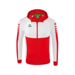 Veste Six Wings à Capuche Erima Junior Rouge/Blanc - Espace-Handball.com