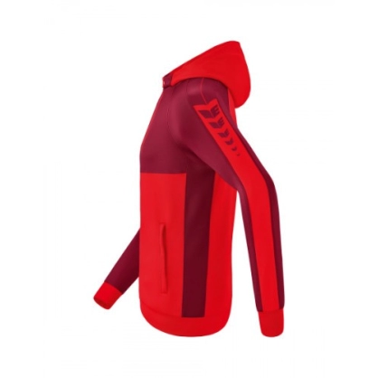 Veste Six Wings à Capuche Erima Rouge/Bordeaux - Espace-Handball.com