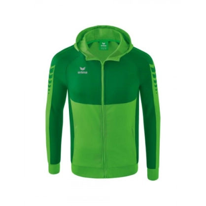 Veste Six Wings à Capuche Erima Verte - Espace-Handball.com