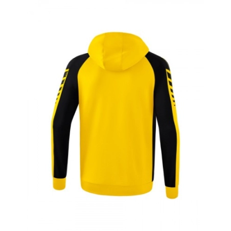 Veste Six Wings à Capuche Erima Jaune/Noir