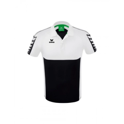 Polo Six Wings Erima Noir/Blanc - Espace-Handball.com