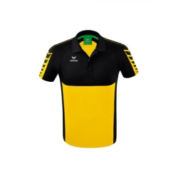 Polo Six Wings Erima Jaune/Noir - Espace-Handball.com
