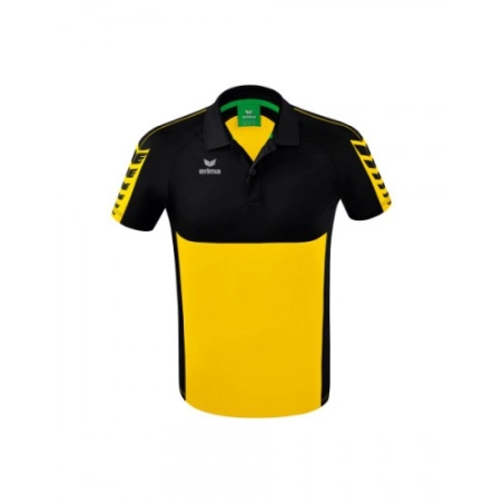 Polo Six Wings Erima Jaune/Noir