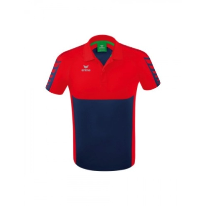 Polo Six Wings Erima Bleu/Rouge - Espace-Handball.com