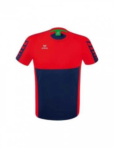 T-shirt Six Wings Erima Junior Bleu/Rouge - Espace-Handball.com