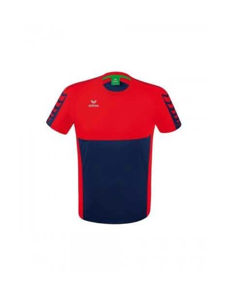 T-shirt Six Wings Erima Junior Bleu/Rouge - Espace-Handball.com