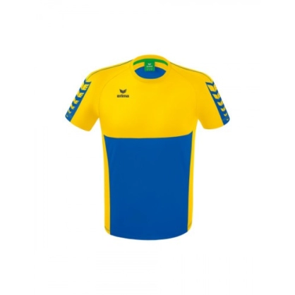 T-shirt Six Wings Erima Junior Bleu/Jaune - Espace-Handball.com