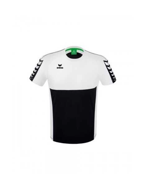 T-shirt Six Wings Erima Junior Noir/Blanc - Espace-Handball.com