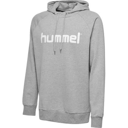 Sweat à Capuche Hummel Go Cotton Logon Gris - Espace-Handball.com