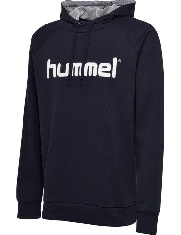 Sweat à Capuche Hummel Go Cotton Logo Marine | Le spécialiste handball espace-handball.com