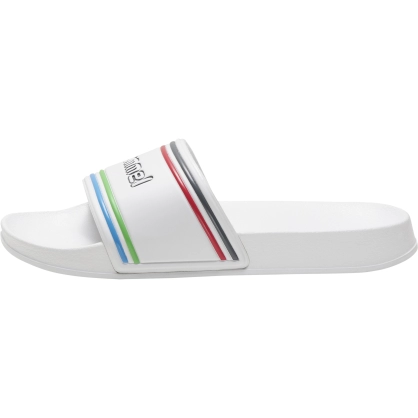 Claquettes Retro Hummel Blanches - Espace-Handball.com