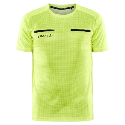 Maillot Arbitre Handball Craft Jaune Fluo - Espace-Handball.com