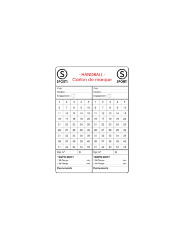 Carton de marque Handball | Lot de 15 | Le spécialiste handball espace-handball.com