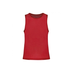 Chasuble ajourée simple rouge ASAV Handball - Espace-Handball.com