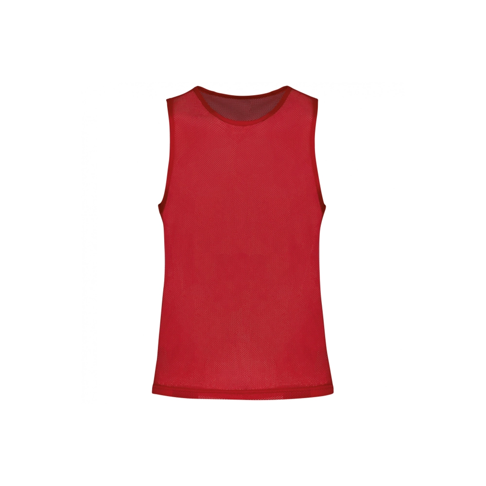 Chasuble ajourée simple rouge ASAV Handball