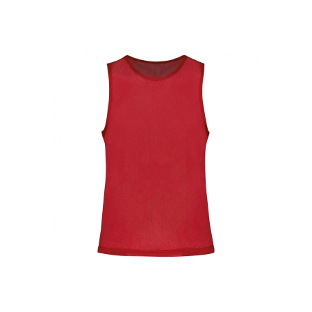 Chasuble ajourée simple rouge ASAV Handball