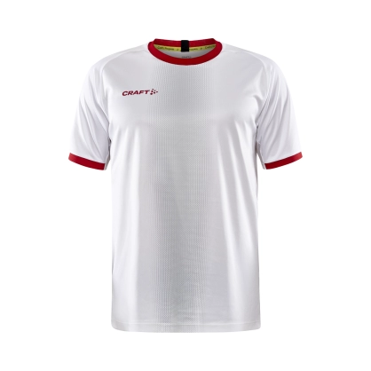 Maillot Progress 2.0 Graphic Craft blanc/rouge Junior - Espace-Handball.com