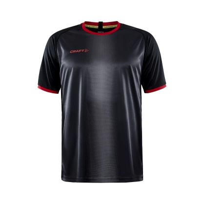 Maillot Progress 2.0 Graphic Craft noir/rouge Junior - Espace-Handball.com