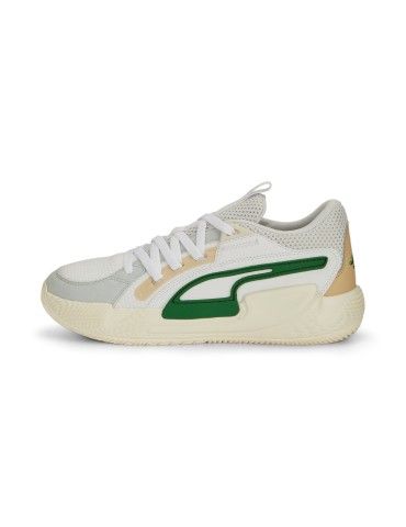 Chaussure Court Rider Puma blanc/vert