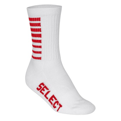 Chaussettes Basic Sélect Blanc/Rouge - Espace-Handball.com