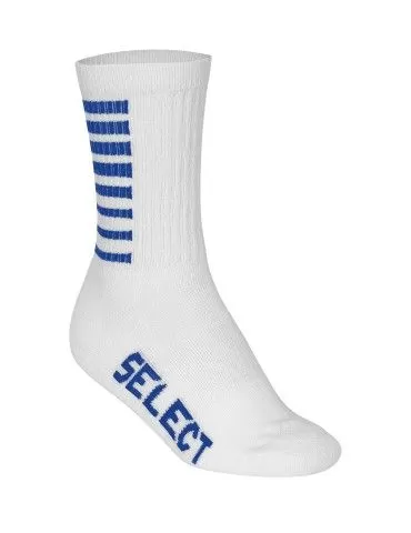 Chaussettes Basic Sélect Blanc/Bleu | Le spécialiste handball espace-handball.com