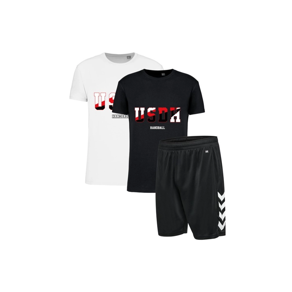 Pack Ensemble t-shirt + short USDH Adulte/Junior