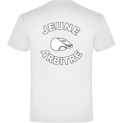 Tee-Shirt Jeune Arbitre Handball Blanc - Espace-Handball.com