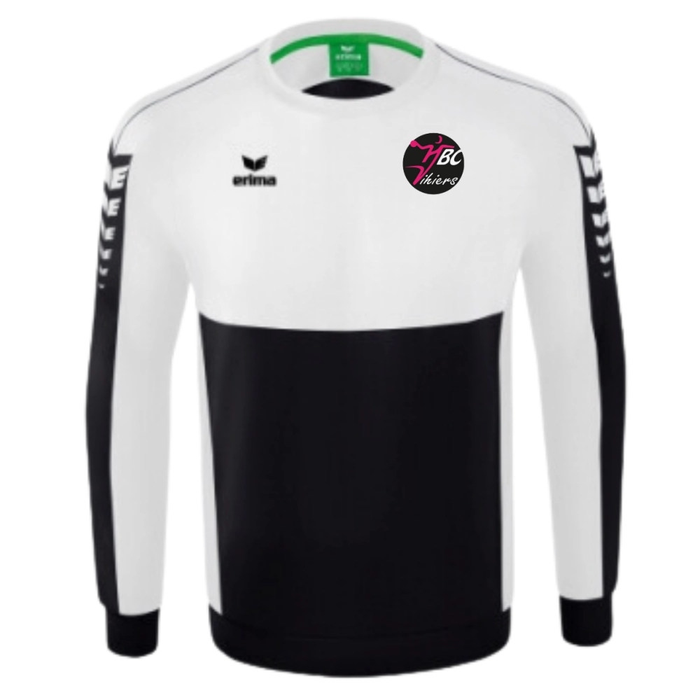 Sweatshirt ERIMA Noir/Blanc Vihiers Handball