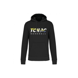 Sweat à capuche Noël Coloris Noir TCHBC - Espace-Handball.com
