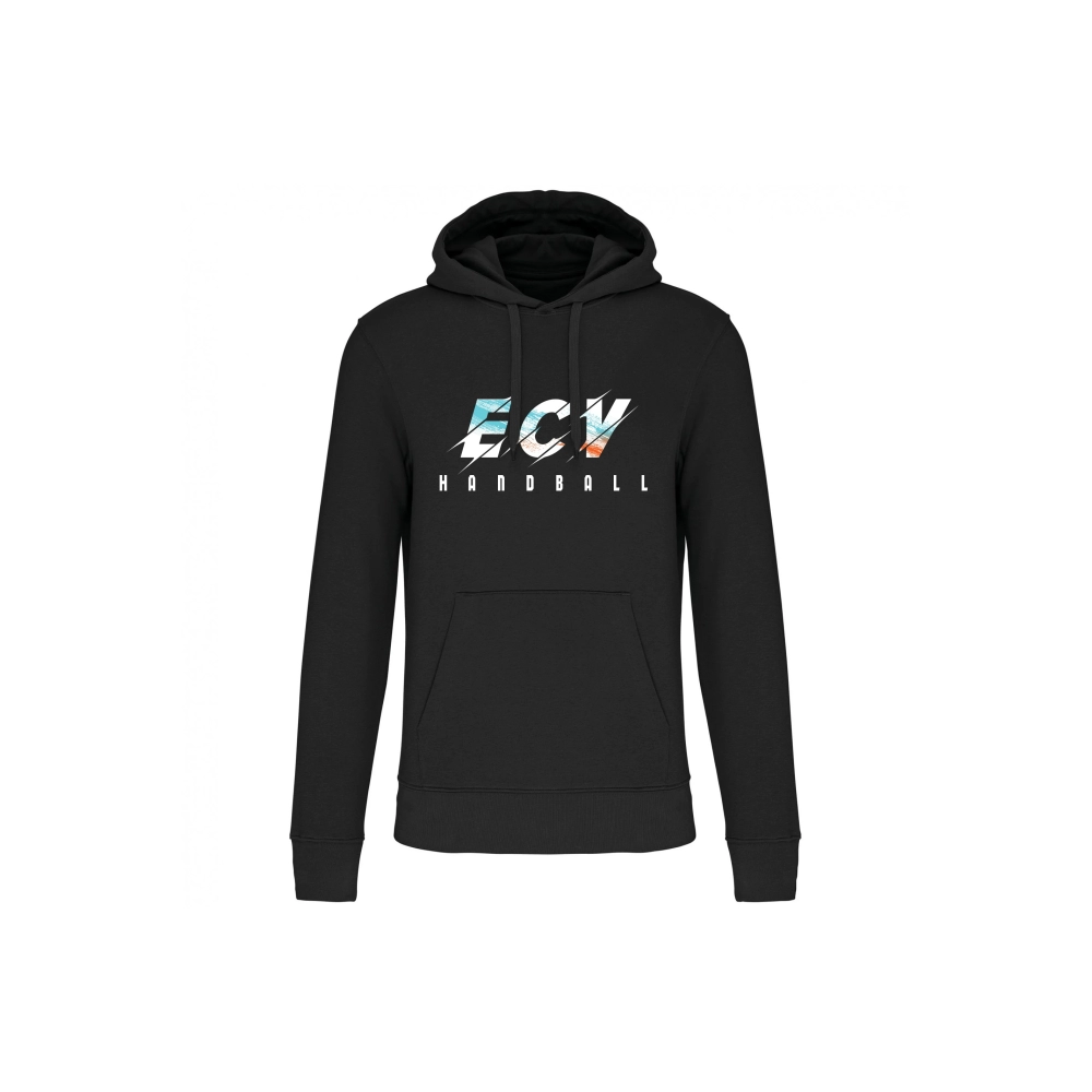 Sweat Capuche Coton ECV Noir