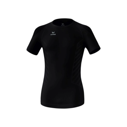 Maillot de Compression Manches Courtes Erima Noir - Espace-Handball.com